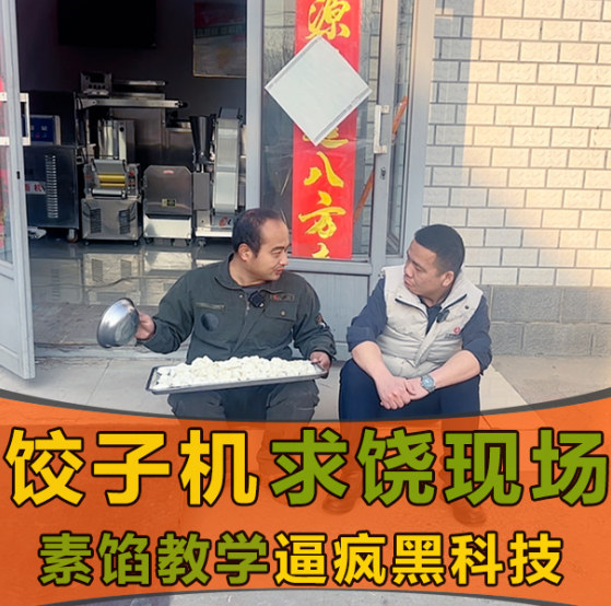 怎么使用餃子機包素餡餃子